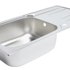Essentials 1 Bowl Stainless Steel Kitchen Sink & Drainer 1000 X 500mm
