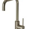 ETAL Trent Single Lever Kitchen Mixer Tap Brushed Steel