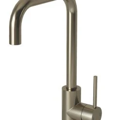 ETAL Trent Single Lever Kitchen Mixer Tap Brushed Steel