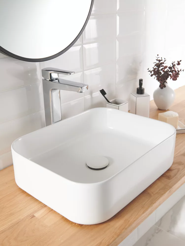 Swirl Swindale Tall Basin Mixer Silver - Image 2