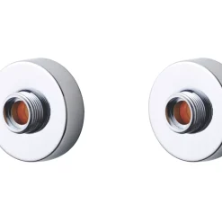 Swirl Bar Valve Wall Mount Fixing Kit Chrome