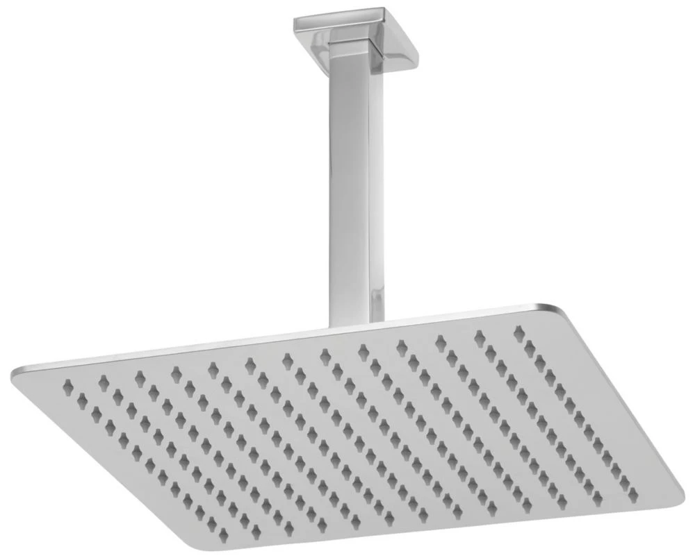 Triton H2ome Gravity-Pumped Ceiling & Rear Fed Dual Outlet Chrome / Black Thermostatic Digital Shower - Image 2