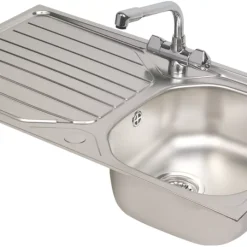 Franke Reno / Danube 1 Bowl Stainless Steel Inset Sink & Mixer Tap 860 X 500mm