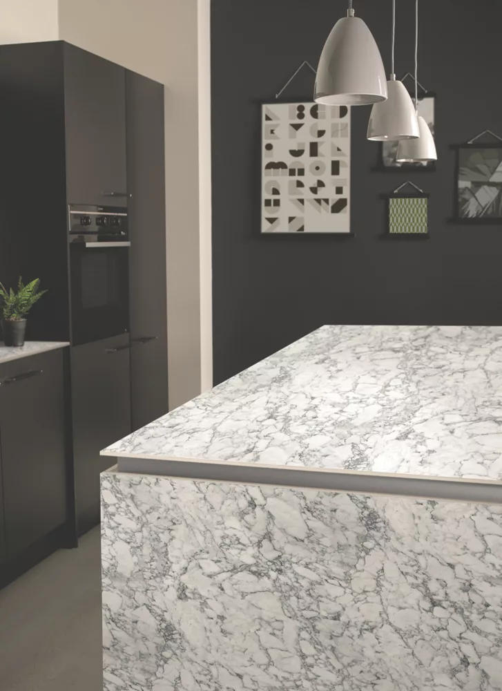 Zenith Marmo Bianco Breakfast Bar 3000 X 900 X 12.5mm 3 Zenith Marmo Bianco Breakfast Bar 3000 X 900 X 12.5mm - Image 3