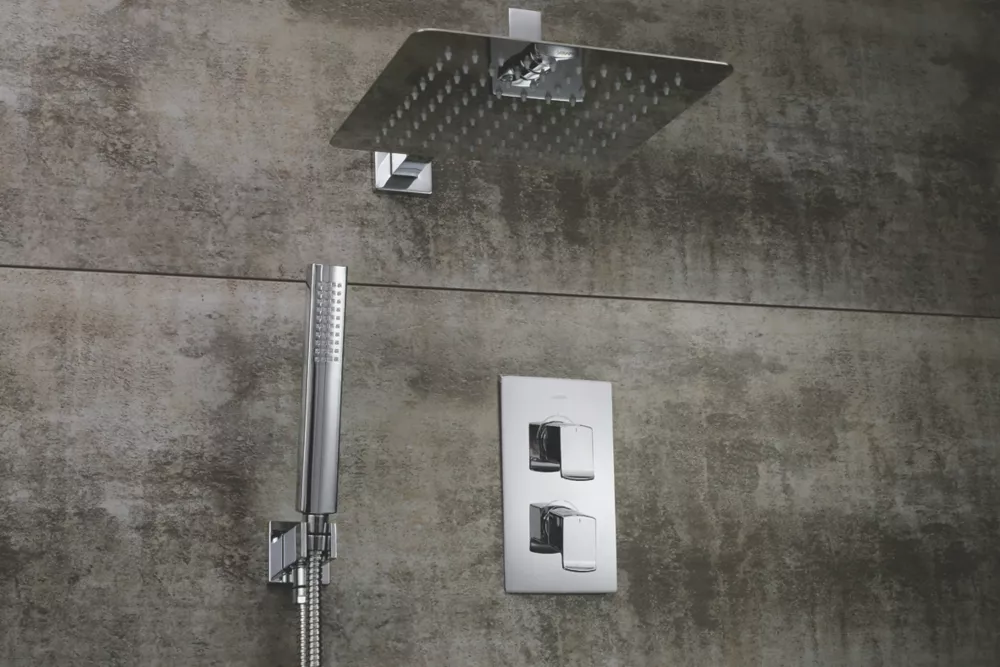 Bristan Descent Rear-Fed Concealed Chrome Thermostatic Mixer Shower With Integral Diverter - Image 2