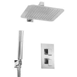 Bristan Descent Rear-Fed Concealed Chrome Thermostatic Mixer Shower With Integral Diverter