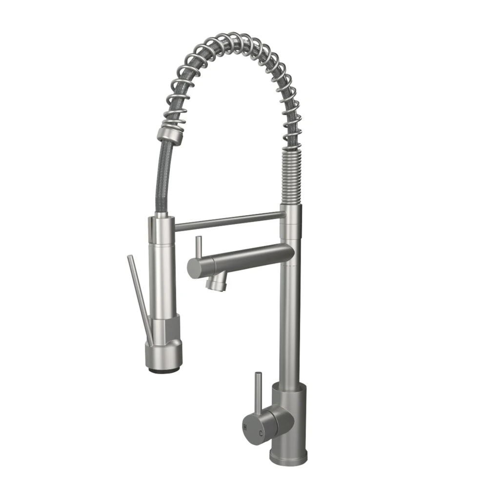ETAL Windsor Multi-Use Spray Mixer Tap Brushed Steel