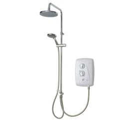 Triton Easi-Fit+ DuElec White 9.5kW Electric Shower With Diverter