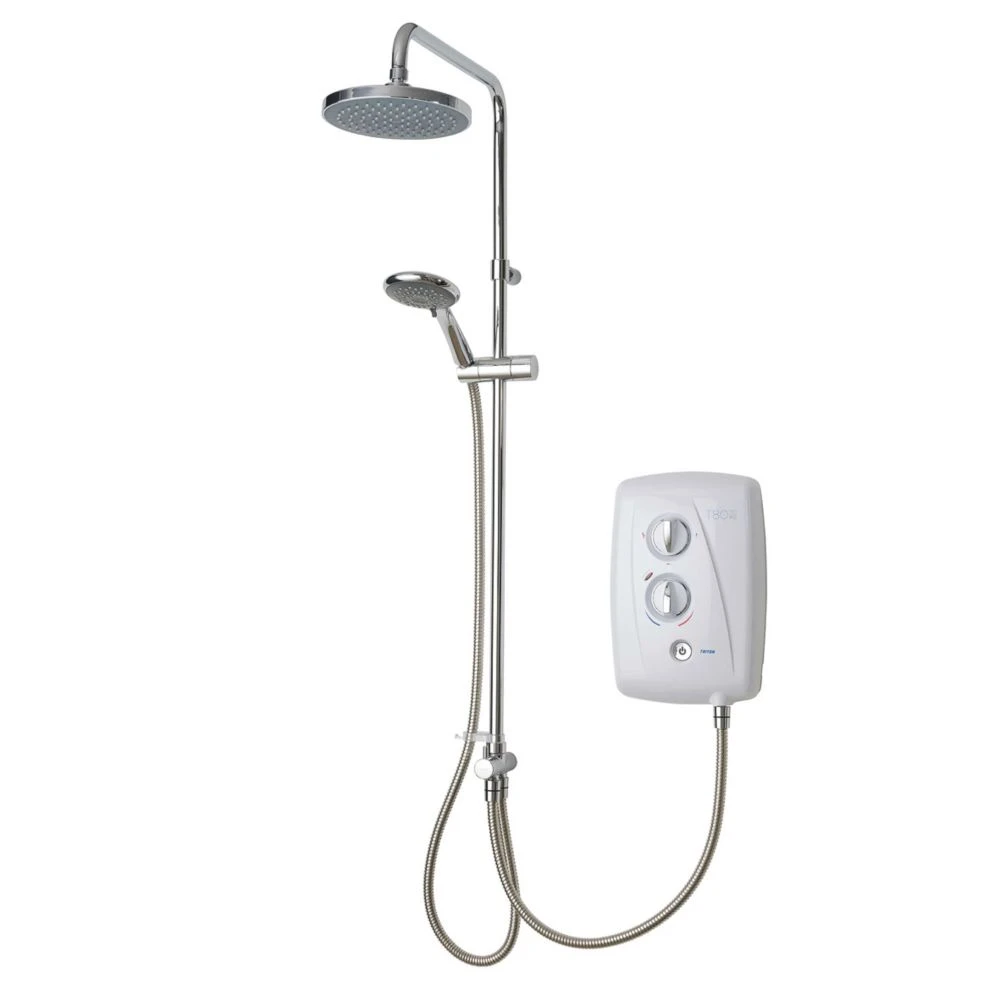 Triton Easi-Fit+ DuElec White 9.5kW Electric Shower With Diverter