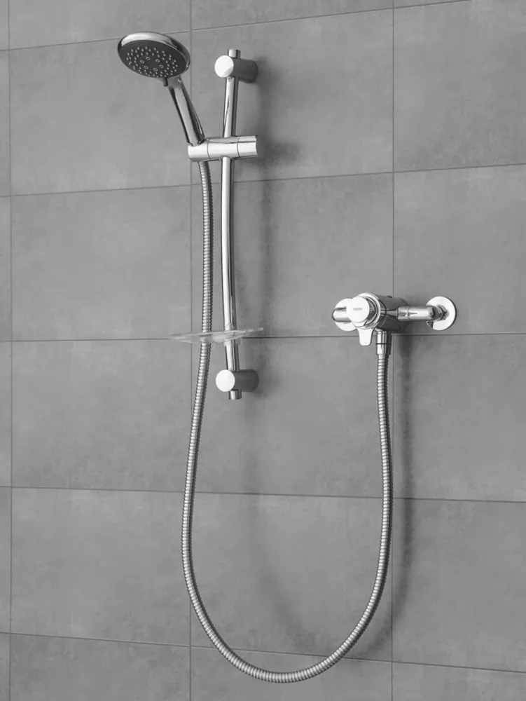 Triton Leona Rear-Fed Exposed Chrome Thermostatic Mixer Shower - Image 2