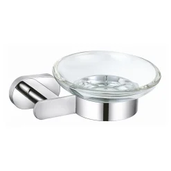 Aqualux Sandown Glass Soap Holder Chrome