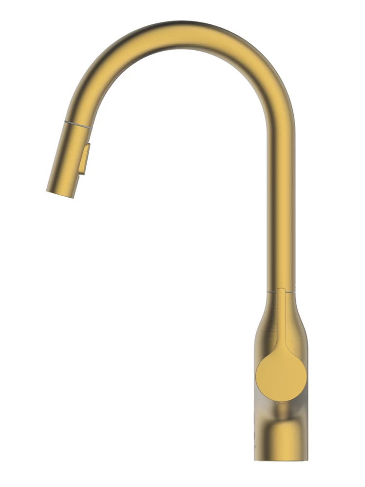 Clearwater Amelio AML10BB Battery-Powered Sensor Tap With Twin Spray Pull-Out Brushed Brass PVD - Image 2