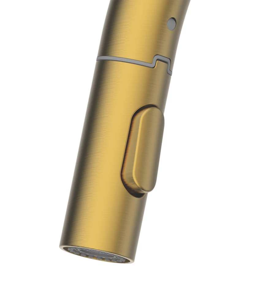 Clearwater Amelio AML10BB Battery-Powered Sensor Tap With Twin Spray Pull-Out Brushed Brass PVD - Image 3