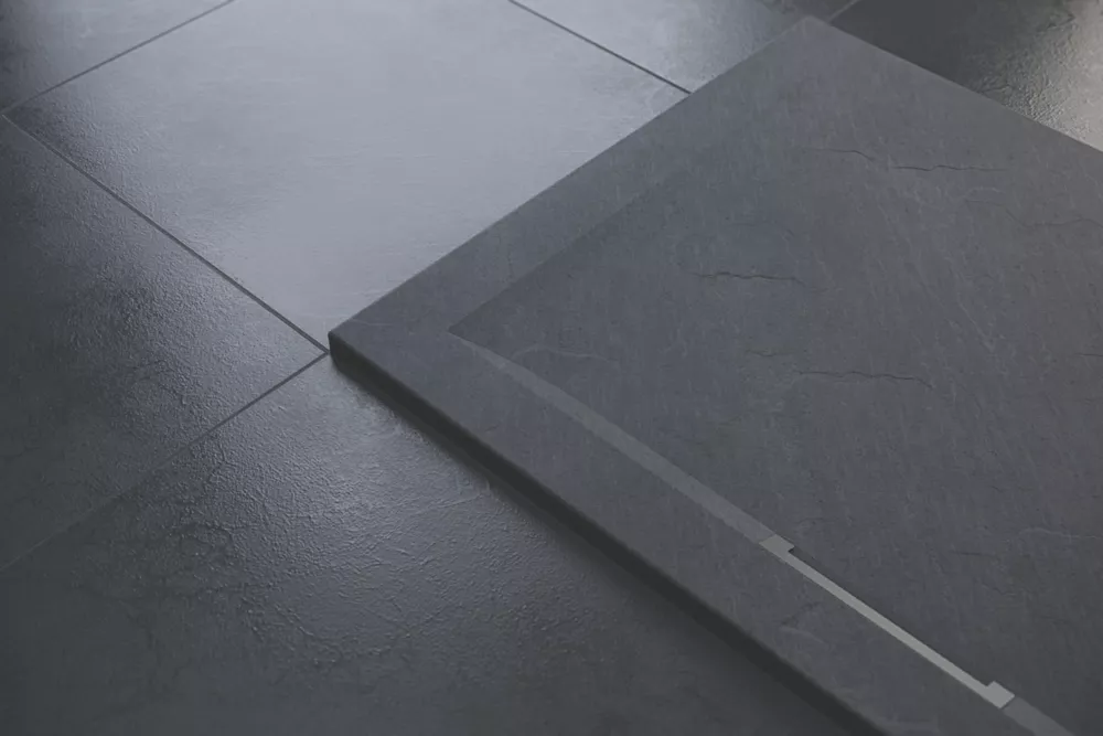 Mira Flight Level Square Shower Tray Slate Grey 900 X 900 X 25mm 2 Mira Flight Level Square Shower Tray Slate Grey 900 X 900 X 25mm - Image 2