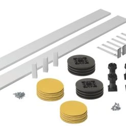 Essentials Square Shower Tray Plinth & Leg Set White