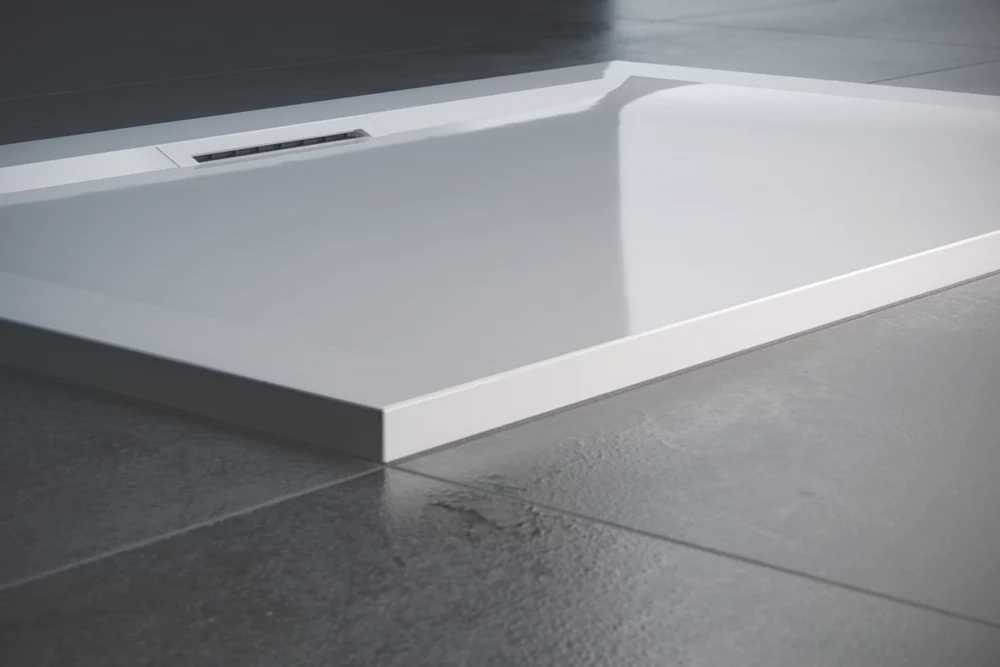 Mira Flight Level Rectangular Shower Tray White 1700 X 800 X 25mm 2 Mira Flight Level Rectangular Shower Tray White 1700 X 800 X 25mm - Image 2