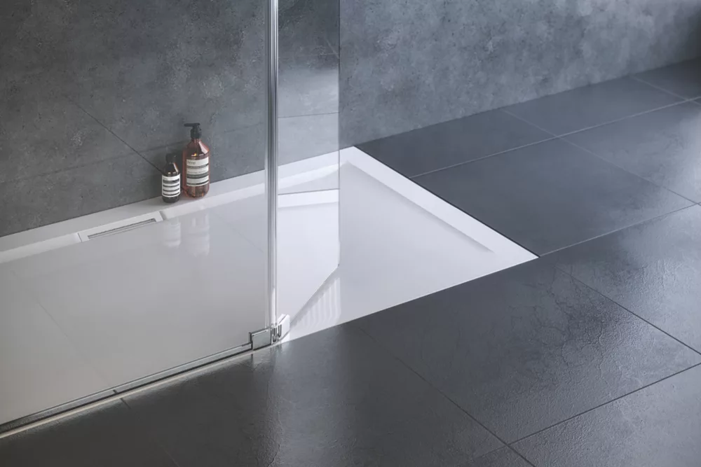 Mira Flight Level Rectangular Shower Tray White 1700 X 800 X 25mm 3 Mira Flight Level Rectangular Shower Tray White 1700 X 800 X 25mm - Image 3