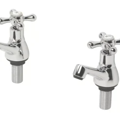 Swirl Bathroom Basin Taps Chrome