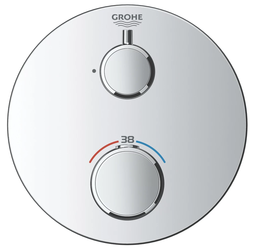 Grohe Precision Trend HP Rear-Fed Concealed Chrome Thermostatic Shower System - Image 2