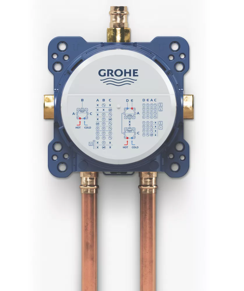 Grohe Precision Trend HP Rear-Fed Concealed Chrome Thermostatic Shower System - Image 3