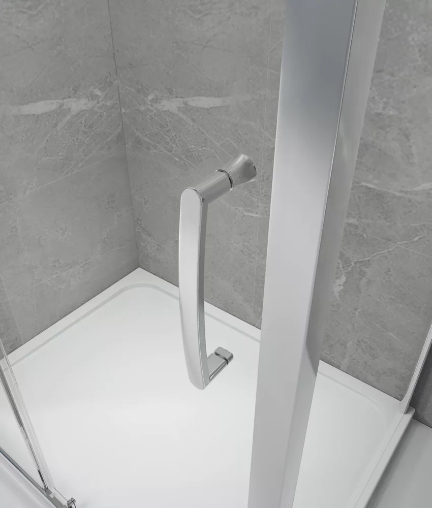 Triton Neo Eight Framed Rectangular Sliding Shower Door Chrome 1200 X 1900mm - Image 2