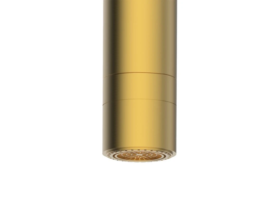 Clearwater Topaz U-Spout Monobloc Mixer Tap Brushed Brass PVD - Image 3