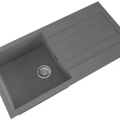 ETAL Comite 1 Bowl Granite Composite Kitchen Sink Grey Reversible 1000 X 500mm