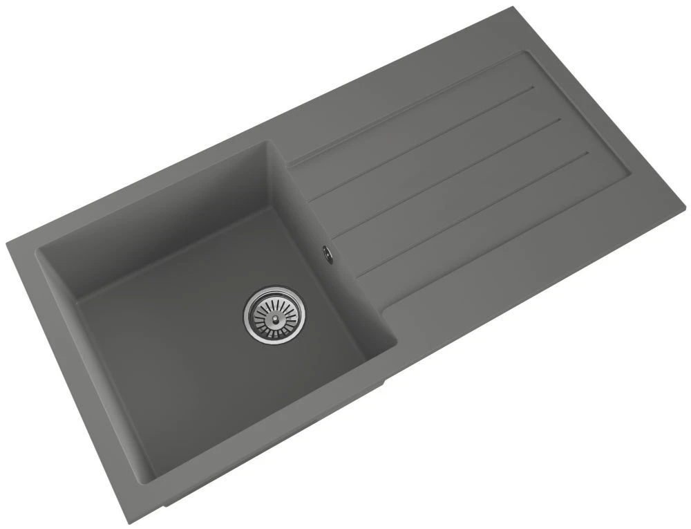 ETAL Comite 1 Bowl Granite Composite Kitchen Sink Grey Reversible 1000 X 500mm