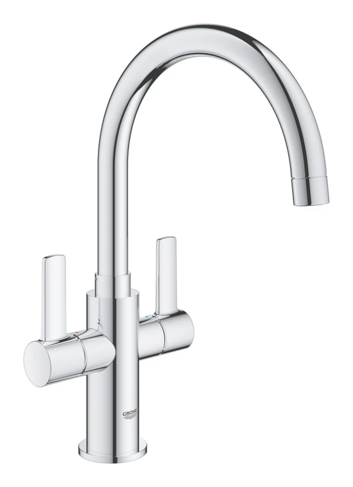 Grohe Start Twin Lever Mono Mixer Chrome - Image 2