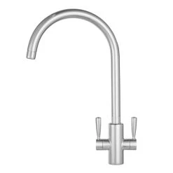 Franke Ascona Sink-Mounted Mono Mixer Kitchen Tap Silk Steel