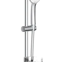 Swirl Solent Riser Rail Set Modern Design Chrome