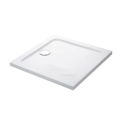 Mira Flight Low Square Shower Tray White 900 X 900 X 40mm