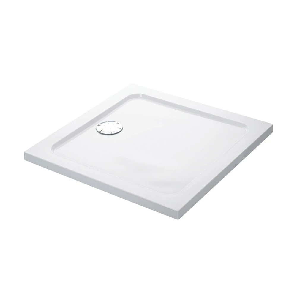 Mira Flight Low Square Shower Tray White 900 X 900 X 40mm