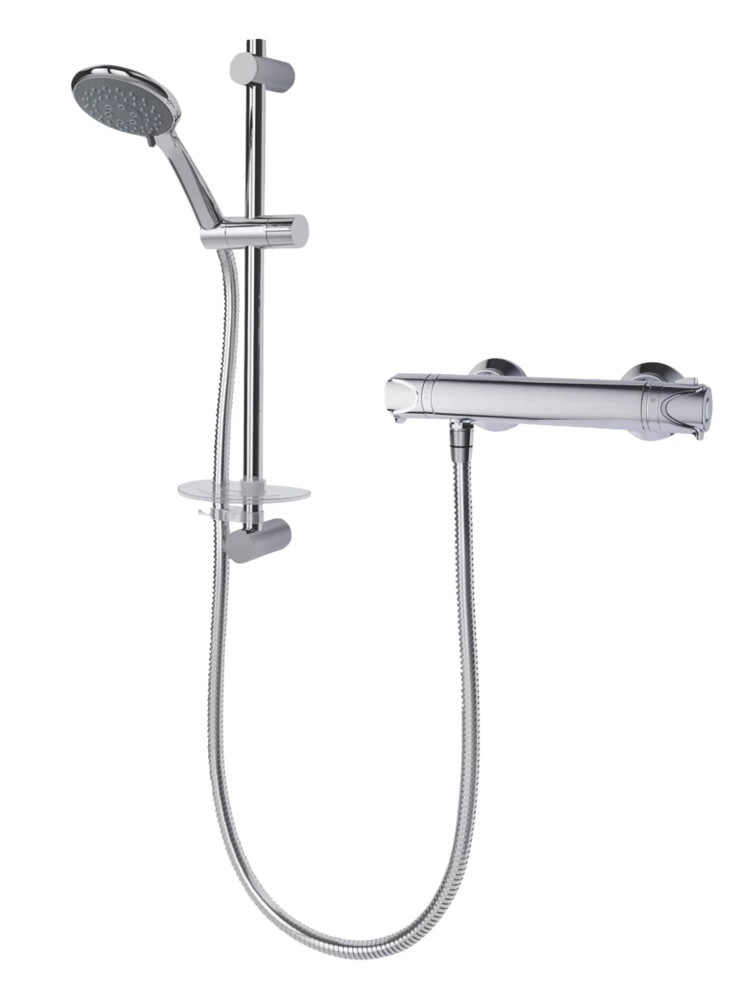 Triton Benito Rear-Fed Exposed Chrome Thermostatic Mixer Shower