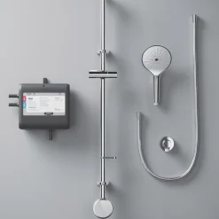 Mira Activate Gravity-Pumped Ceiling-Fed Single Outlet Chrome Thermostatic Digital Mixer Shower 12 Mira Activate Gravity-Pumped Ceiling-Fed Single Outlet Chrome Thermostatic Digital Mixer Shower -Zenith Shop 917KJ A5
