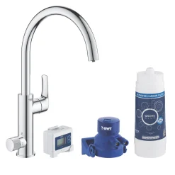 Grohe Blue Pure Eurosmart 2-Way Deck-Mounted Single-Lever Sink Mixer Filter Tap Chrome