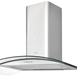 Cooke And Lewis Cooke & Lewis CLCGS90 Curved Glass Hood Stainless Steel 900mm