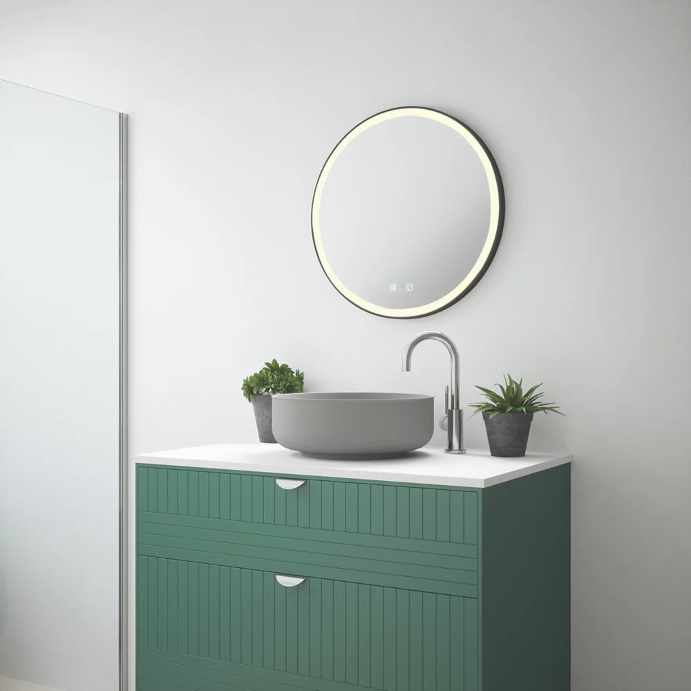 Light Tech Mirrors Grayson Round Illuminated LED Mirror With 3000lm LED Light 600 X 600mm - Image 2