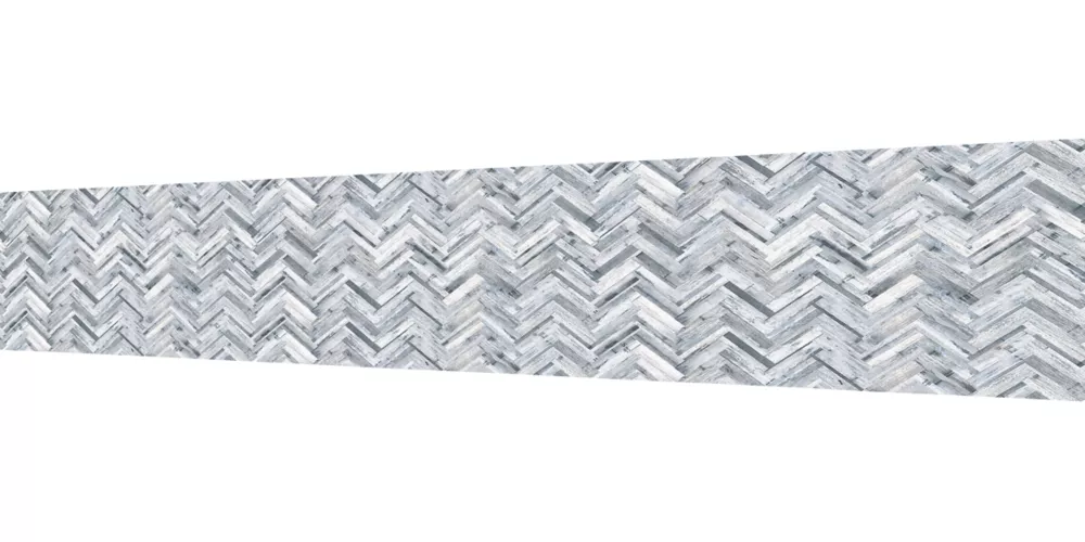 Splashwall Grey / White Alloy Splashback 2440 X 750 X 4mm