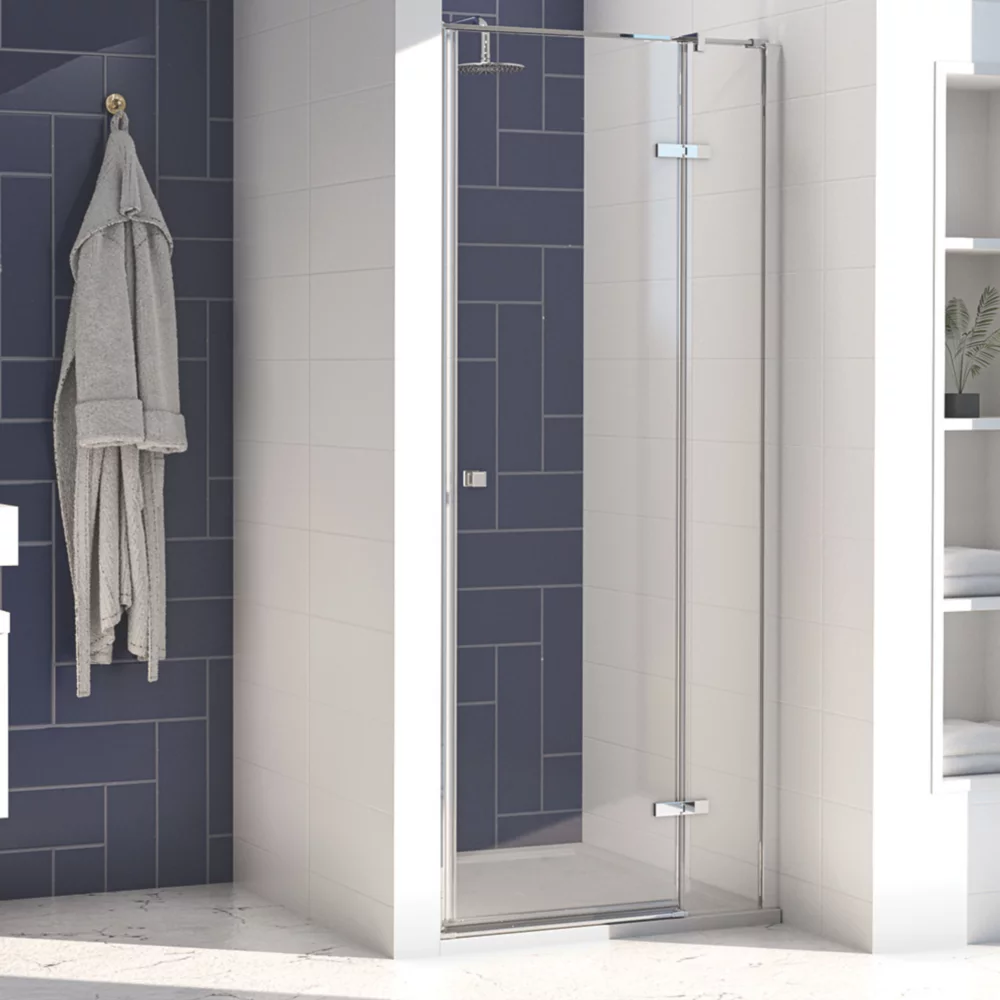 Aqualux Aquarius 8 Frameless Rectangular Hinged Shower Door 900 X 2000mm