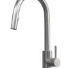 ETAL Velia Concealed Pull-Out Kitchen Mixer Tap Brushed Steel
