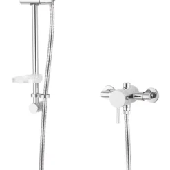 Aqualisa Sierra Rear-Fed Exposed Chrome Thermostatic Sequential Shower