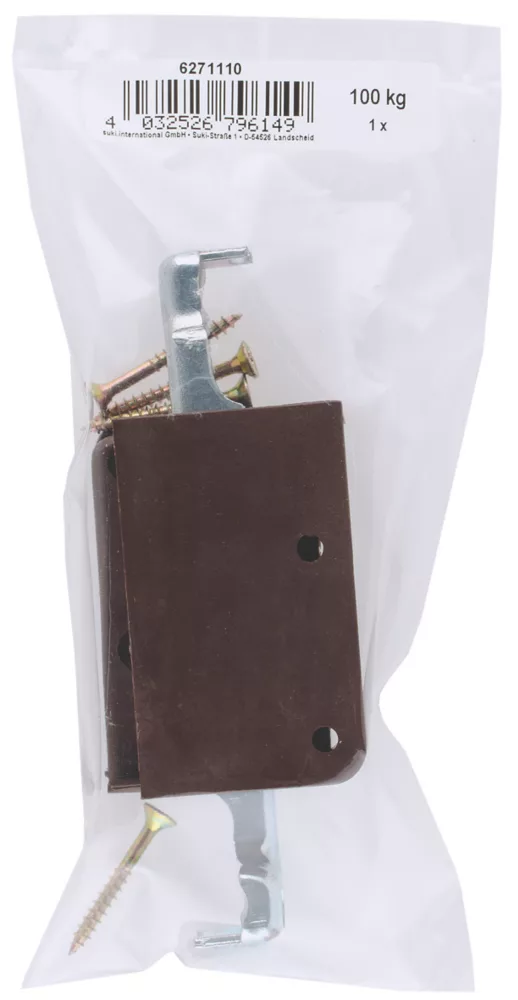 Suki Cabinet Suspension Hangers Brown 64 X 25 X 39mm 2 Pack - Image 2