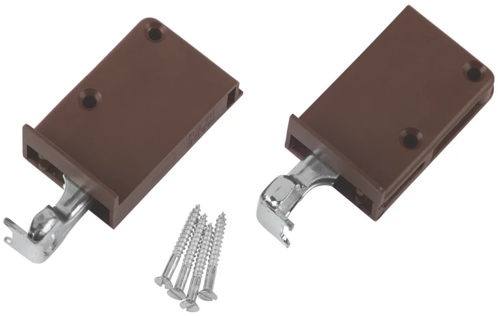 Suki Cabinet Suspension Hangers Brown 64 X 25 X 39mm 2 Pack