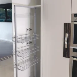 Hafele 4-Shelf Pull-Out Larder System Silver X X