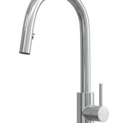 ETAL Velia Concealed Pull-Out Kitchen Mixer Tap Polished Chrome