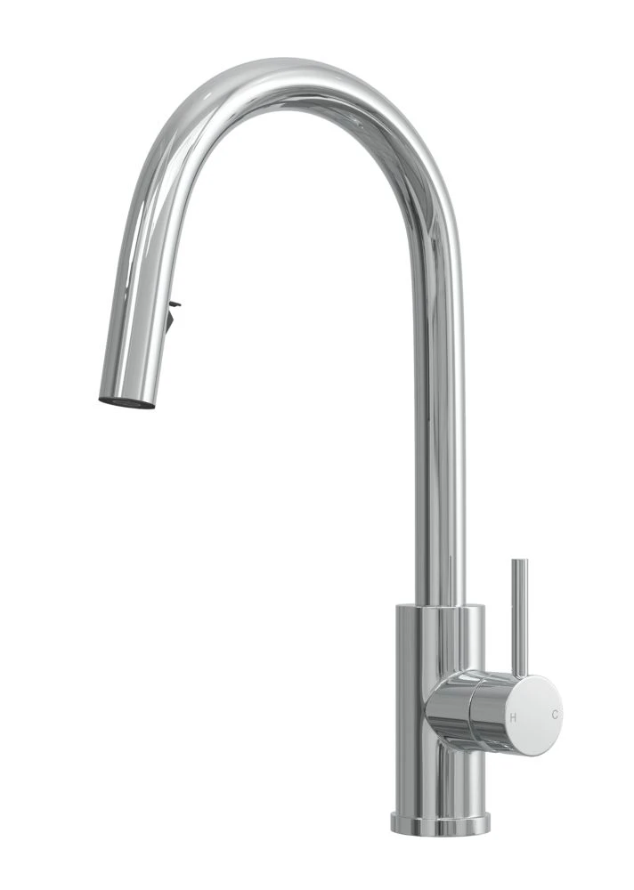 ETAL Velia Concealed Pull-Out Kitchen Mixer Tap Polished Chrome