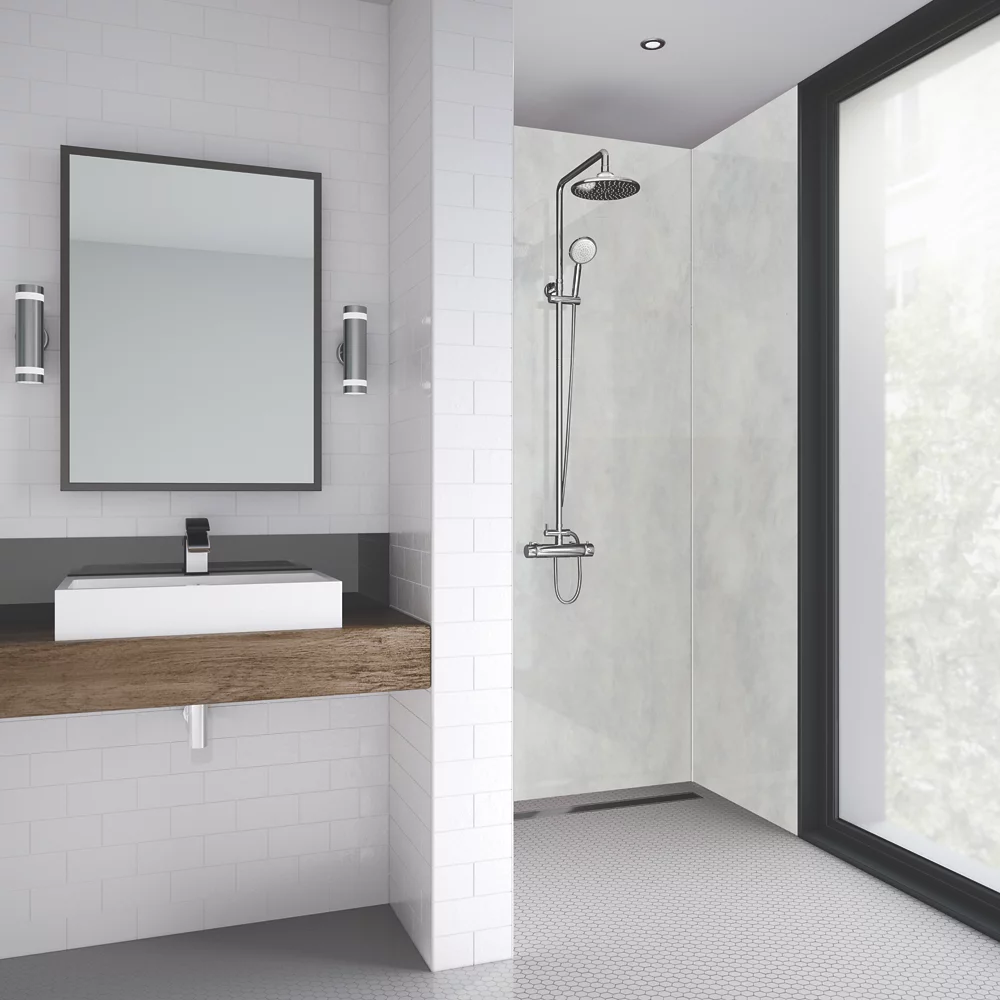 Splashwall Laminate Panel Gloss Blue Spa 900 X 2440 X 11mm 1 Splashwall Laminate Panel Gloss Blue Spa 900 X 2440 X 11mm