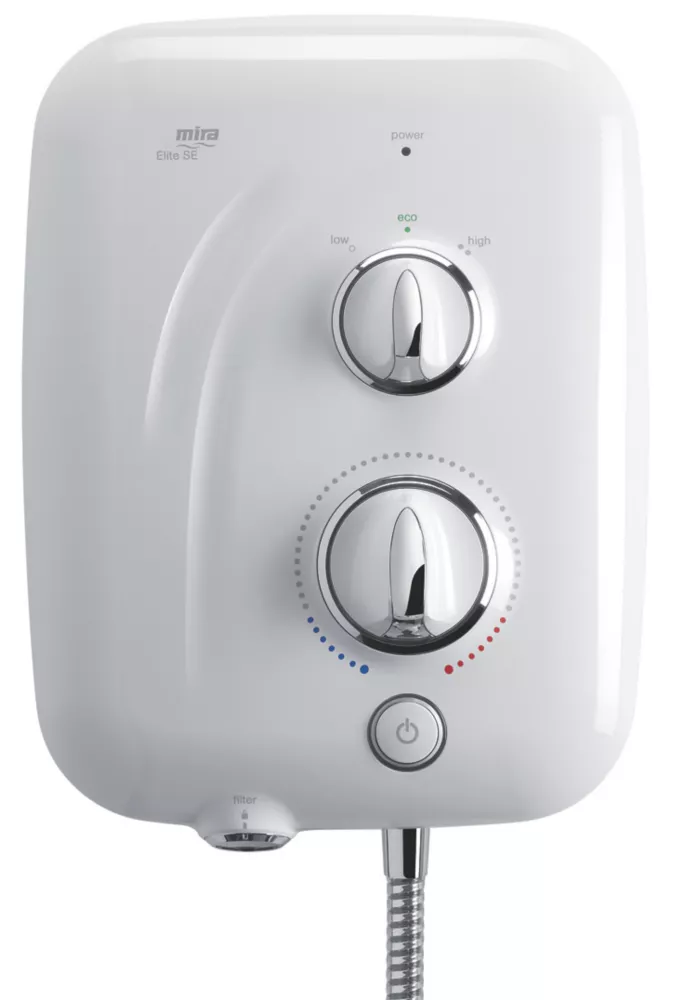 Mira Elite SE Dual White / Chrome 9.8kW Silent Pumped Electric Shower - Image 2