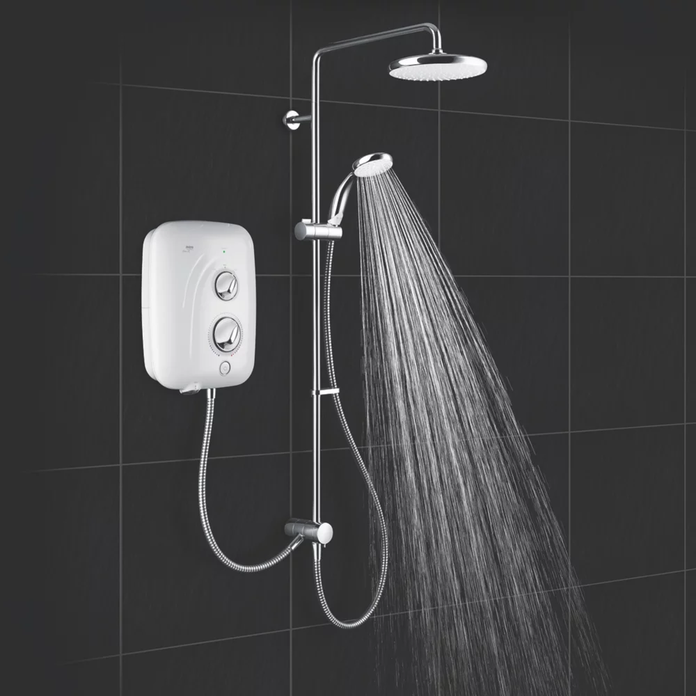 Mira Elite SE Dual White / Chrome 9.8kW Silent Pumped Electric Shower - Image 6